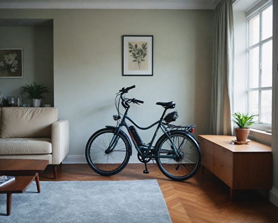 Como guardar a bicicleta elétrica em apartamentos pequenos