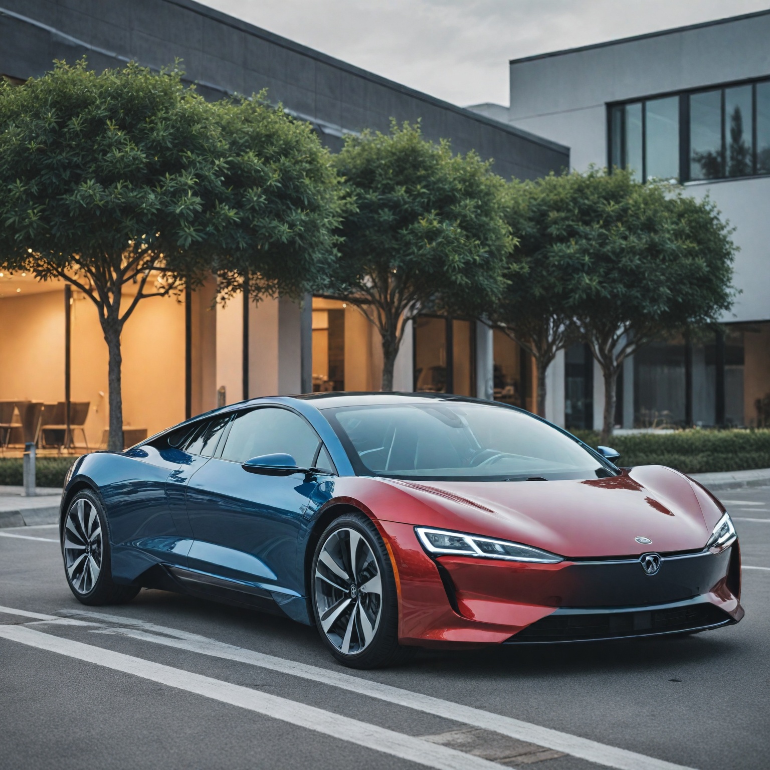 Imagem gerada por IA para Análise de Segurança: Comparando Carros Elétricos e Carros a Combustão
