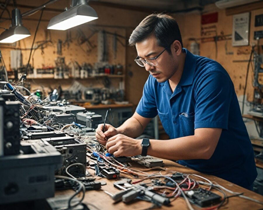 Como funciona o processo de montagem de chicotes elétricos